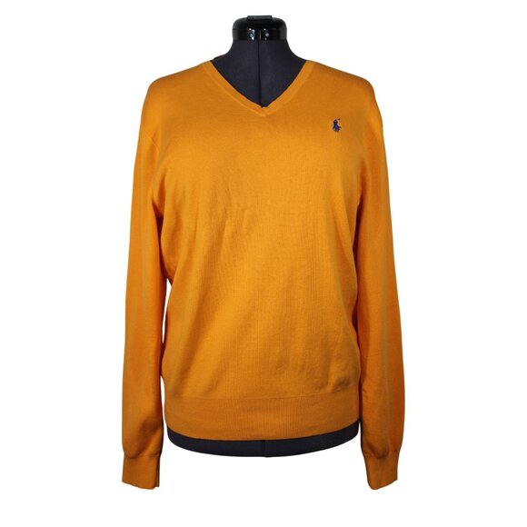 Polo‎ Ralph Lauren men's knit pima cotton v-neck pullover sweater XL - Picture 1 of 12